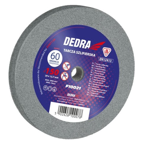 DEDRA TARCZA SZLIFIERSKA 125X16X12.7 GR60 DEDRA TARCZA SZLIFIERSKA 125X16X12.7 GR60