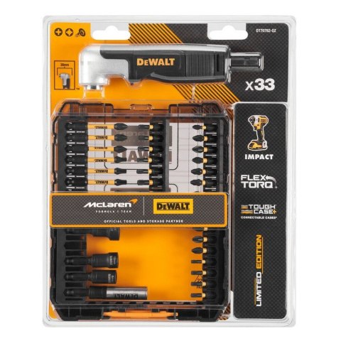 DEWALT ZESTAW BITÓW Z UCHWYTEM KĄTOWYM MCLAREN 35 EL.