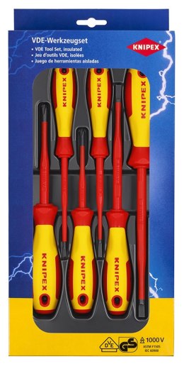 KNIPEX ZESTAW WKRĘTAKÓW IZOLOWANYCH 6SZT.