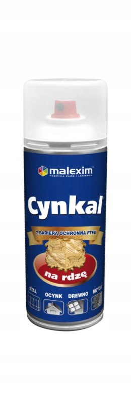 MALEXIM AEROZOL CYNKAL 0.4L SZARY GRAFIT 7024
