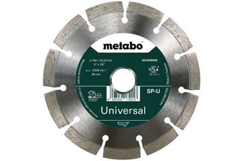 METABO TARCZA DIAMENTOWA SEGMENTOWA DO BETONU 150*22.23MM METABO TARCZA DIAMENTOWA SEGMENTOWA DO BETONU 150*22.23MM