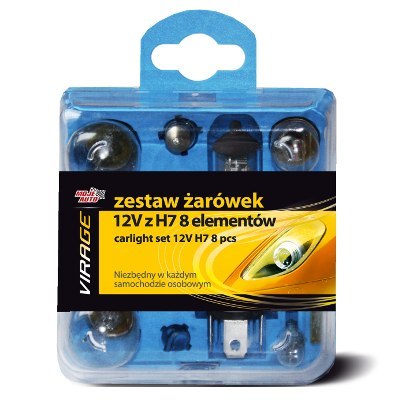 MOJE AUTO VIRAGE ZESTAW ŻARÓWEK 12V Z H7 8 ELEMENTÓW MOJE AUTO VIRAGE ZESTAW ŻARÓWEK 12V Z H7 8 ELEMENTÓW