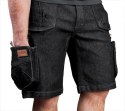 NEO KRÓTKIE SPODENKI ROBOCZE DENIM, CZARNE M