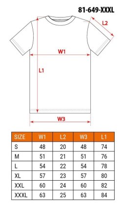 NEO T-SHIRT GRANATOWY ROZMIAR XXXL