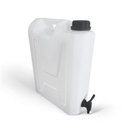 UN KANISTER NA WODĘ Z KRANEM PLASTIKOWYM 10L 3/4''