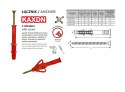 UN KOŁEK RAMOWY WSZECHSTRONNY KAXDN 8*80MM NYLON