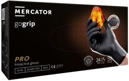 UN RĘKAWICE NITRYLOWE MERCATOR GO GRIP CZARNE ROZMIAR XXL 50SZT