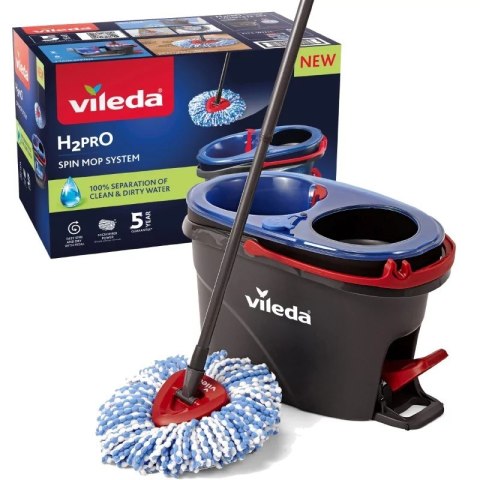 VILEDA VILEDA MOP H2PRO BOX, MOP+WIADRO+WYCISKACZ VILEDA VILEDA MOP H2PRO BOX, MOP+WIADRO+WYCISKACZ