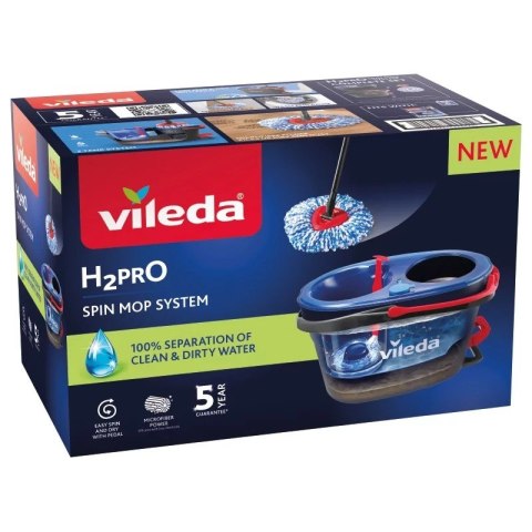 VILEDA VILEDA MOP H2PRO BOX, MOP+WIADRO+WYCISKACZ VILEDA VILEDA MOP H2PRO BOX, MOP+WIADRO+WYCISKACZ