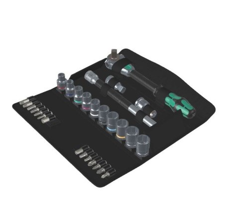 WERA ZESTAW GRZECHOTKA ZYKLOP SPEED 1/2''+KLUCZE NASADOWE, 28CZ.