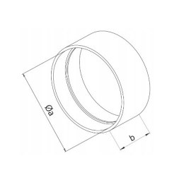 AIR ROXY ŁĄCZNIK KANAŁU OKRĄGŁEGO 150MM