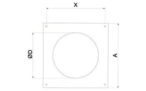 AIR ROXY ŁĄCZNIK KANAŁU OKRĄGŁEGO Z ZAWOREM ZWROTNYM I KOŁNIERZ 100MM