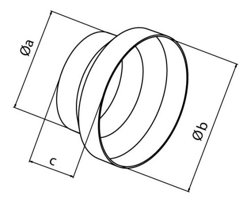 AIR ROXY REDUKCJA KANAŁÓW OKRĄGŁYCH FI 100/125