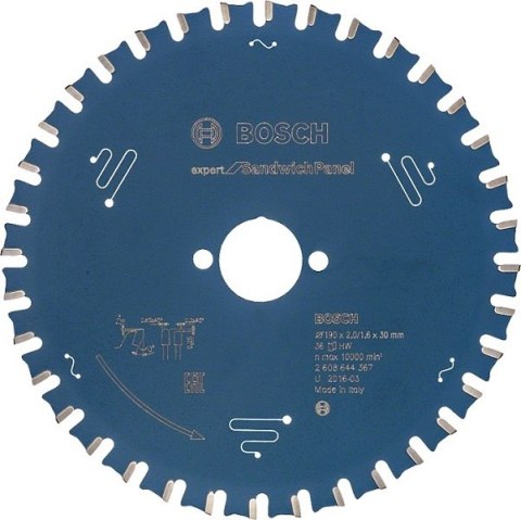 BOSCH TARCZA PILARSKA EXPERT SH H 190*30-36
