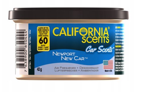 CALIFORNIA CAR SCENT PUSZKA ZAPACHOWA CALIFORNIA SCENTS - NEWPORT. NEW CAR 42G