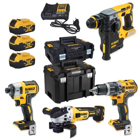 DEWALT ZESTAW COMBO 18V DCG405+DCH273+DCD796+DCF887+3*5.0AH TSTAK DEWALT ZESTAW COMBO 18V DCG405+DCH273+DCD796+DCF887+3*5.0AH TSTAK