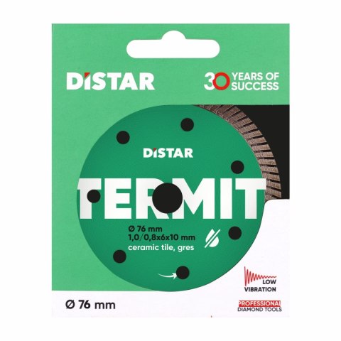 DISTAR TARCZA DIAMENTOWA DO CERAMIKI I GRESU TERMIT 76*1.0*10MM