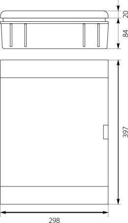 ELEKTRO-PLAST ROZDZIELNICA MODUŁOWA 2X12 PODTYNKOWA IP40 SRP-24 2.5