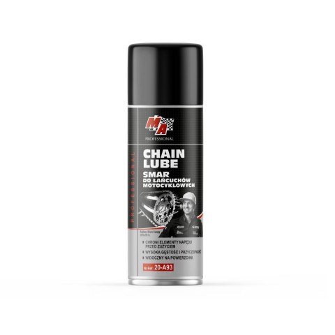 MA PROFESSIONAL SMAR DO ŁAŃCUCHÓW MOTOCYKLOWYCH 400ML MA PROFESSIONAL SMAR DO ŁAŃCUCHÓW MOTOCYKLOWYCH 400ML