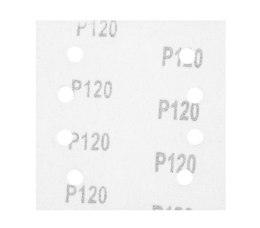 NEO PAPIER ŚCIERNY KWADRAT P120 113*113MM, 8 OTW. 5 SZT.