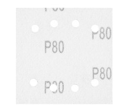 NEO PAPIER ŚCIERNY KWADRAT P80 113*113MM, 8 OTW. 5 SZT.