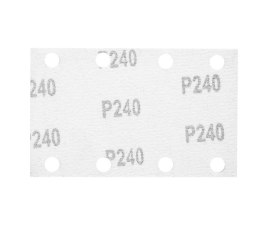 NEO PAPIER ŚCIERNY PROSTOKĄT P240 130*80MM, 8 OTW. 5 SZT.
