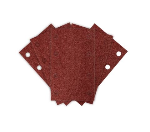 NEO PAPIER ŚCIERNY PROSTOKĄT P80 130*80MM, 8 OTW. 5 SZT.