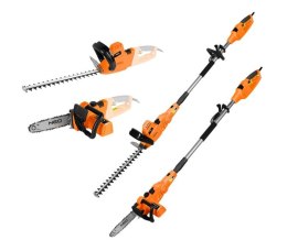 NEO PILARKA ŁAŃCUCHOWA + NOŻYCE DO ŻYWOPŁOTU 2W1 Z WYSIĘGNIKIEM