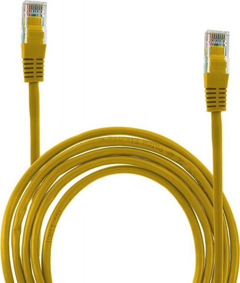UN KABEL UTP 5E 1.5M ŻÓŁTY PATCHCORD