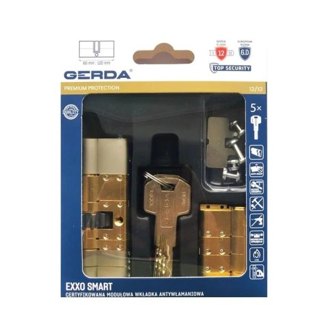 UN WKŁADKA MODUŁOWA EXXO SMART NIKIEL SATYNA M Z61/61 Z ZĘBATKĄ