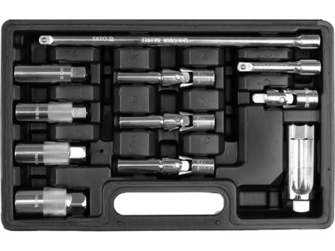YATO ZESTAW DO ŚWIEC I SONDY LAMBDA 3/8' 11 ELEMENTÓW