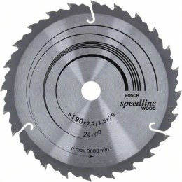 BOSCH PIŁA TARCZOWA H SPEEDLINE 190*2,4*20/16Z24