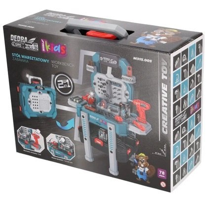 DEDRA ZABAWKA STÓŁ WARSZTATOWY/WALIZKA