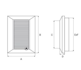 DOSPEL KRATKA WENTYLACYJNA DUO SMART 135 FI 125