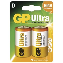 GP BATTERY BATERIA ULTRA ALKALINE LR20 D 1.5V 2SZ