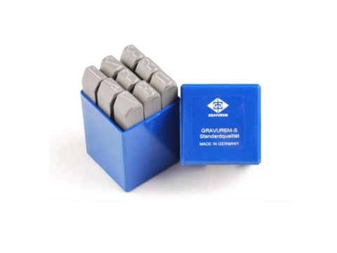 GRAVUREM KOMPLET ZNACZNIKÓW CYFRY 8MM