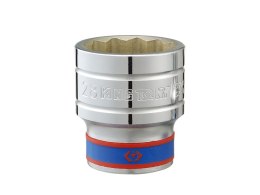 KING TONY NASADKA KRÓTKA 12-KĄTNA CHROMOWANA 1/2'' 36MM