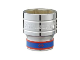 KING TONY NASADKA KRÓTKA 6-KĄTNA CHROMOWANA 1/2'' 17MM