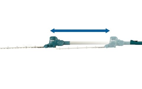 MAKITA AKUMULATOROWE NOŻYCE DO ŻYWOPŁOTU NA WYSIĘGNIKU 460MM 18V