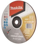 MAKITA TARCZA SZLIFIERSKA WYPUKŁA INOX 230*6*22 MM MAKITA TARCZA SZLIFIERSKA WYPUKŁA INOX 230*6*22 MM