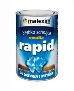 MALEXIM SZYBKO SCHNĄCA EMALIA ALKIDOWA RAPID CZARNY MAT 9005W 0.7L