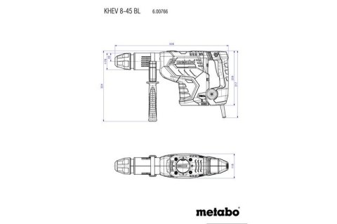 METABO MŁOT UDAROWY OBROTOWY SDS-MAX KHEV 8-45 BL