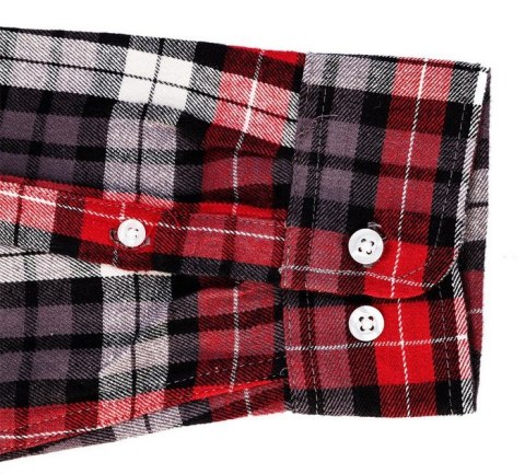 NEO KOSZULA FLANELOWA KRATA CZERWONO-CZARNO-BIAŁA ROZMIAR XL