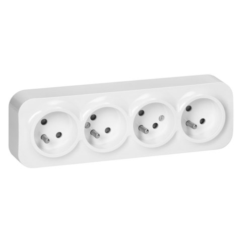 ORNO GNIAZDO POCZWÓRNE TODO 2P+Z SCHUKO IP20, BIAŁY ORNO GNIAZDO POCZWÓRNE TODO 2P+Z SCHUKO IP20, BIAŁY