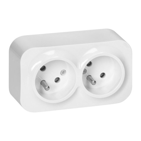 ORNO GNIAZDO PODWÓJNE TODO 2*2P+Z IP20, 16A, 230V BIAŁY ORNO GNIAZDO PODWÓJNE TODO 2*2P+Z IP20, 16A, 230V BIAŁY