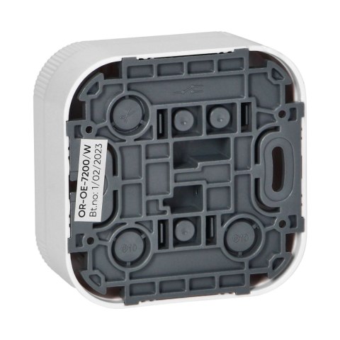 ORNO ŁĄCZNIK JEDNOBIEGUNOWY N/T TODO IP20, BIAŁY ORNO ŁĄCZNIK JEDNOBIEGUNOWY N/T TODO IP20, BIAŁY