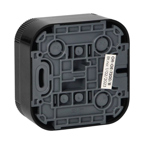 ORNO ŁĄCZNIK JEDNOBIEGUNOWY N/T TODO IP20, CZARNY ORNO ŁĄCZNIK JEDNOBIEGUNOWY N/T TODO IP20, CZARNY