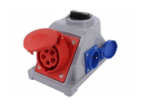 PCE ZESTAW INSTALACYJNY Z GNIAZ.16A 5P+2P+Z RS-Z(0-1)CZE.