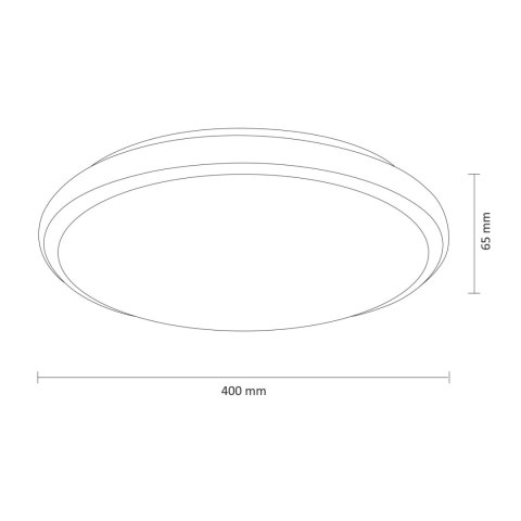 POLUX PLAFON LED IRINA 40 OKRĄGŁY 48W 5200LM 3000K-6000K PILOT