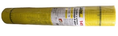 SICHER SIATKA PODTYNKOWA Z WŁÓKNA SZKLANEGO ŻÓŁTA 145G/M2 1M*50M